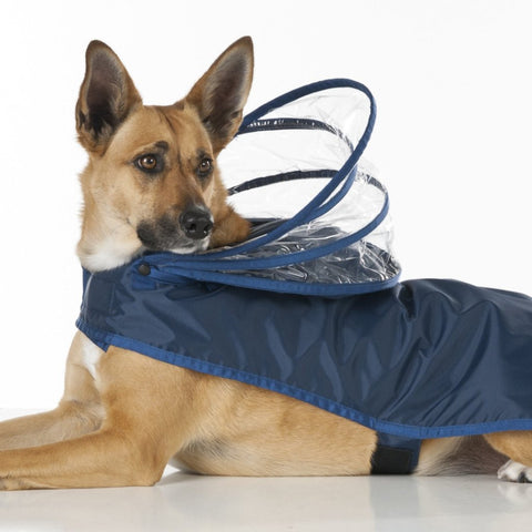 Dog Raincoat - Navy Blue