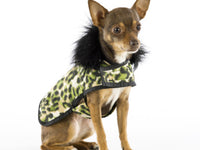 Green Leopard Posh Puppy Coat