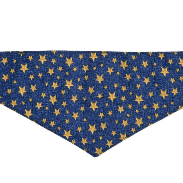 Dog Bandana - Gold Stars