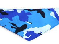 Dog Bandana - Blue Camouflage