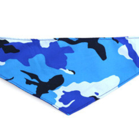 Dog Bandana - Blue Camouflage