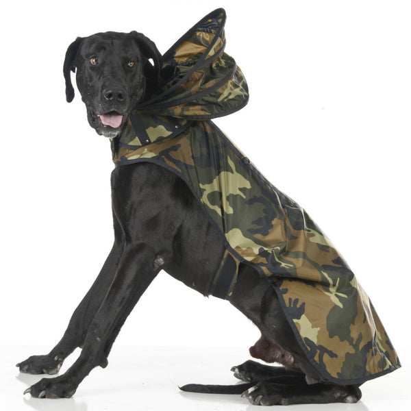 Woodland Camouflage Dog Raincoat