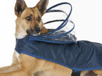 Navy Blue Dog Raincoat