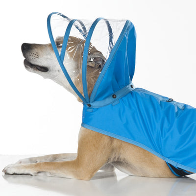 Light Blue Dog Raincoat